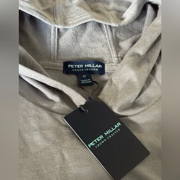 Peter Millar 90% merino wool Gray hoodie - Picture 3 of 8